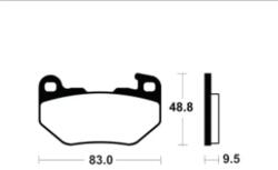 TECNIUM Street Performance Szintermetál Fékbetétek - MR493 TECNIUM Futómű és fék alkatrészek Fékbetétek (tárcsafék)