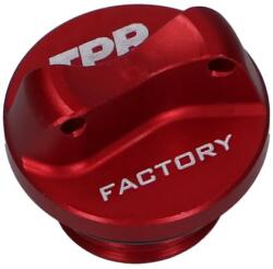 Top Performances Olajbetöltő dugó CNC TPR Factory piros M16 tömítőgyűrűvel Minarelli AM3, AM4, AM5, AM6 modellekhez Top Performances Motor alkatrészek Olajfilterek, olajpumpák