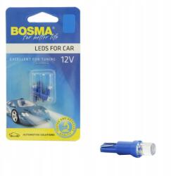 BOSMA 12V-os T05 Led izzó, Calos. kék, 2 darabos szett
