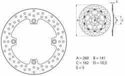 BREMBO Serie Oro Kerek Fix Fék Tárcsa BREMBO Futómű és fék alkatrészek Féktárcsák