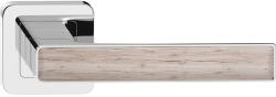METAL-BUD DECO ajtókilincs kerek rozettás króm + sanremo tölgyfa PZ (20-MB-DCPSRG-52)