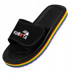 Kubota Női Habszivacs Flip-flop Papucs 36 Fekete Kubota Tépőzáras Lgbt Pride Könnyű Sport 36 (K0000-100-003-23-1-036)
