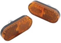 SHIN YO prizma, borostyánsárga, lekerekített, M5 csavar, 50x22 mm SHIN YO Bicikli alkatrészek Kerékpáros kiegészítők Kerékpár világítások és visszaverők