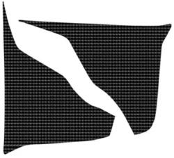 BLACKBIRD karbon hatású légszűrődoboz matrica Yamaha YZ250F/450F-hez BLACKBIRD Vázak, idomok, kiegészítők Idomok, burkolat elemek