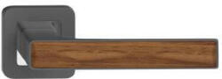 METAL-BUD DECO ajtókilincs kerek rozettás grafit + közepes tölgy betét PZ (49-MB-DGPDSG-52)