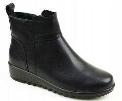  Loretta Vitale Fekete Bőr Bokacsizma W2439412 méret 40 (W2439412)