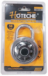 Hoteche Lakat 50mm acél kerek számzáras Hoteche (180114)