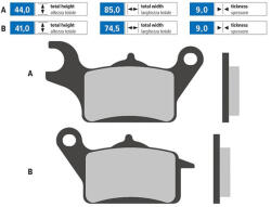 Polini Fékbetétek jobb első Polini Eredeti Yamaha Tricity Polini Futómű és fék alkatrészek Fékbetétek (tárcsafék)