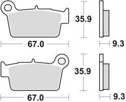 Braking Off-Road Félfémes Fékbetét - 890CM46 Braking Futómű és fék alkatrészek Fékbetétek (tárcsafék)