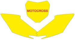 BLACKBIRD Sárga Rendszámtábla Matricák Honda CRF250R/450R-hez BLACKBIRD Vázak, idomok, kiegészítők Idomok, burkolat elemek