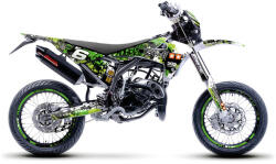 Stage6 Grafikai készlet Fantic XM 50 2017 - 2022 zöld / fekete Stage6 Vázak, idomok, kiegészítők Idomok, burkolat elemek