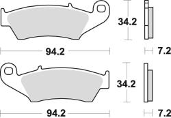Braking 772CM46 szinterezett fékbetét offroad versenyhez Braking Futómű és fék alkatrészek Fékbetétek (tárcsafék)