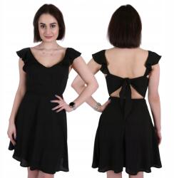 John Zack Fekete mini ruha hátul megkötővel L-es méret (00077620112)