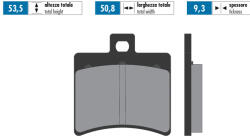 Polini eredeti fékbetétek Aprilia SR50 / Sportcity Polini Futómű és fék alkatrészek Fékbetétek (tárcsafék)