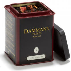 Dammann 4 Fruits Rouges fémdobozos szálas fekete tea 100 gr