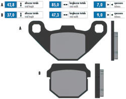 Polini Eredeti Féktárcsák Derbi / Peugeot Polini Futómű és fék alkatrészek Fékbetétek (tárcsafék)