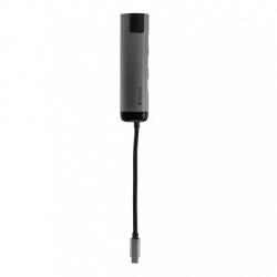 Verbatim többportos Usb hub, 2x Usb 3.0, Usb-c 3.1, Hdmi 4K, RJ45 (49141)