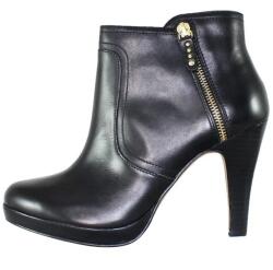 s. Oliver Botine dama, negru, elegante, piele naturala, cu toc, s. Oliver 5-25348-23-Negru (Marime: 40) (5-25348-23-Negru-40)
