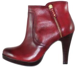 s. Oliver Botine dama, bordo, elegante, piele naturala, cu toc, s. Oliver 5-25348-23-Bordo (Marime: 39) (5-25348-23-Bordo-39)