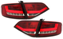 KITT Lightning Első lámpák LED AUDI A4 B8 8K (2008-2011) HELYZETJELZŐ LÁMPÁVAL FEKETE (SWA16DLGXB)