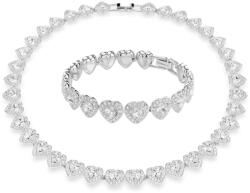 ElectraStore Set Ariana Grande Colier si Bratara Heart Silver (C4509)