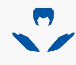 BLACKBIRD matrica szett kék Fantic XX-hez BLACKBIRD Vázak, idomok, kiegészítők Idomok, burkolat elemek