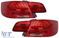 KITT Lightning LED Hátsó Lámpa BMW 3 E92 Coupe LCI előtti (2006-2010) piros füst (TLBME92RS)