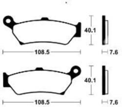 TECNIUM Street Performance MR505 szinterezett fém fékbetét TECNIUM Futómű és fék alkatrészek Fékbetétek (tárcsafék)