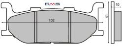 RMS Yamaha Majesty 400cc első organikus fékbetét RMS Futómű és fék alkatrészek Fékbetétek (tárcsafék)