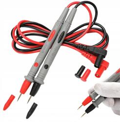 Verk Group Mérőkábelek multiméterhez, szilikon szigetelés, tűs mérővégek (11306)