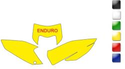 BLACKBIRD Fehér rendszámtábla matricák Husqvarna TE-FE 125 és felett BLACKBIRD Vázak, idomok, kiegészítők Idomok, burkolat elemek