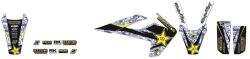 BLACKBIRD Rockstar Energy grafikai készlet Husqvarna TC/FC TE/FE számára BLACKBIRD Vázak, idomok, kiegészítők Idomok, burkolat elemek