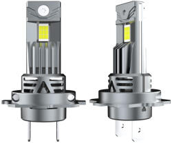 LEDtech H7 LED izzó ULTRA CANBUS 12V 6500K Jégfehér - Hideg fehér 7535 CSP H7 LED autóba - A56 - 9 szegmenses 3400 lm - 2db-os készlet ✔️ (H7 ULTRA LED)