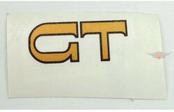  Tankmatrica GT 1 darab 45mm x 20mm arany fekete szegéllyel Kreidler Floretthez Diverse / Import Vázak, idomok, kiegészítők Idomok, burkolat elemek