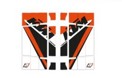 BLACKBIRD Replica Trophy 21 Radiátor Louver Grafikai Készlet - KTM EXC BLACKBIRD Vázak, idomok, kiegészítők Idomok, burkolat elemek