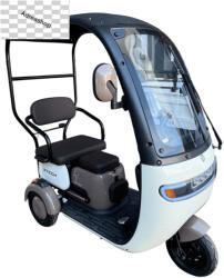 Z-Tech ZT-16 C, Ólomsavas 25 km/h, elektromos 3 kerekű, bézs