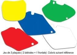 BLACKBIRD Fekete első rendszámtábla matricák Husqvarna Enduro 4Temps '08-hoz BLACKBIRD Vázak, idomok, kiegészítők Idomok, burkolat elemek