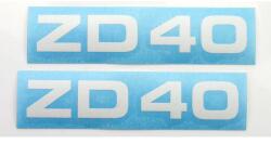 MOGA Matrica készlet MOGA 2 darab Széles 95mm Magas 17mm Zündapp ZD 40 Mopedhez MOGA Vázak, idomok, kiegészítők Idomok, burkolat elemek