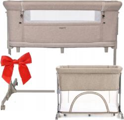 Espiro Cloud kiságy járóka 3az1ben matraccal 70x95 cm, Beige bézs (5905683800662)