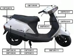 Power Force sárvédő fekete NH50/NH90 OBT000010 Power Force Vázak, idomok, kiegészítők Idomok, burkolat elemek