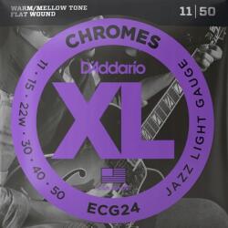 D'addario Húrok D'addario Chromes Flat Wound ECG24 (11-50) (ECG24)