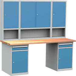  DPS_206 ipari munkapad polcos és fiókos szekrényekkel (2000 mm)