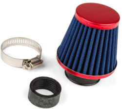 STR8 Légszűrő KN típusú kúpos 28-35 egyenes piros STR8 Motor alkatrészek Légszűrők Légszűrők (gyári, utángyártott)