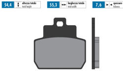 Polini Fékbetétek Polini Original Piaggio MP3 125 2006 - 2008 Polini Futómű és fék alkatrészek Fékbetétek (tárcsafék)
