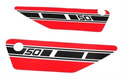 Oldalsó fedél matrica 90mm x 320mm Yamaha FS 1 Mokick, RD 50 számára Diverse / Import Vázak, idomok, kiegészítők Idomok, burkolat elemek