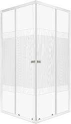 Kerra Xenia SQ 80 fehér szögletes zuhanykabin tálca nélkül (XENIA-SQ-WH-80-SOLO) - kerra