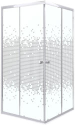 Kerra Pixel SQ 90 fehér szögletes zuhanykabin tálca nélkül (PIXEL-SQ-90-WH-SOLO) - kerra