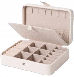 EdiBazzar Rendszerező Doboz Ékszerdoboz Elegáns ajándék láda fehér (Organizer Pudełko Szkatułka Na Biżuterię)