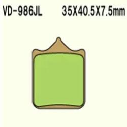 Wesrah VESRAH VD-986JL fékbetét Wesrah Futómű és fék alkatrészek Fékbetétek (tárcsafék)