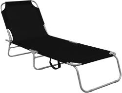 AGA Kerti állítható nyugágy Fekete (MR4255-Black)